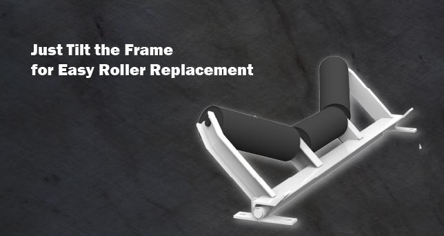 Just Tilt the Frame for Easy Roller Replacement