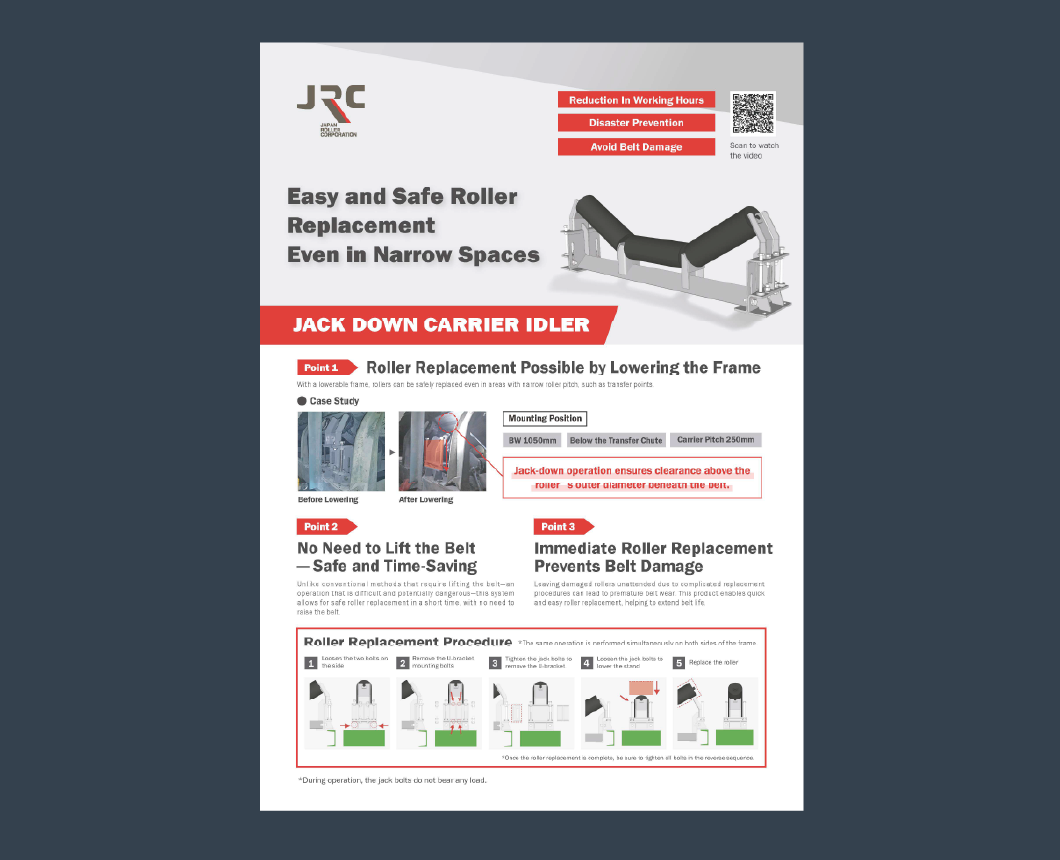 JACK DOWN CARRIER IDLER